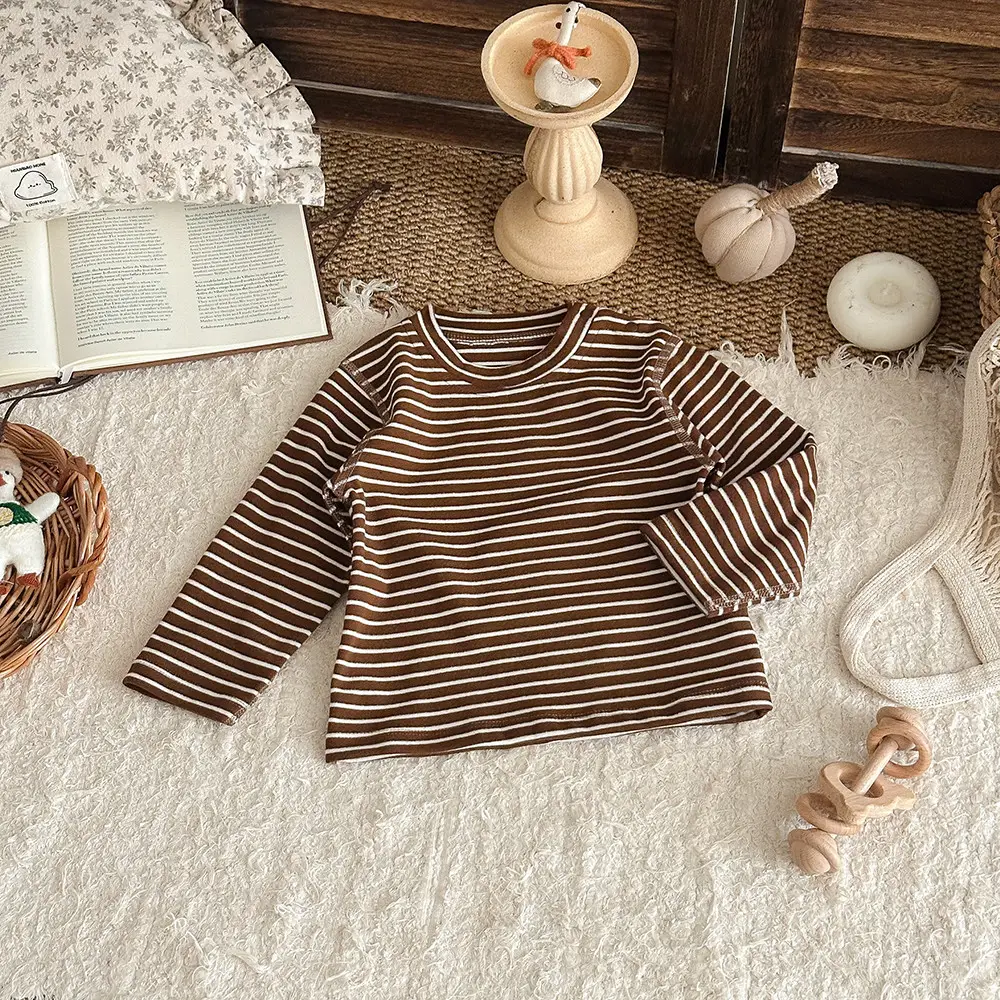 Children's Striped Thermal Top Winter Base Layer — feature 6