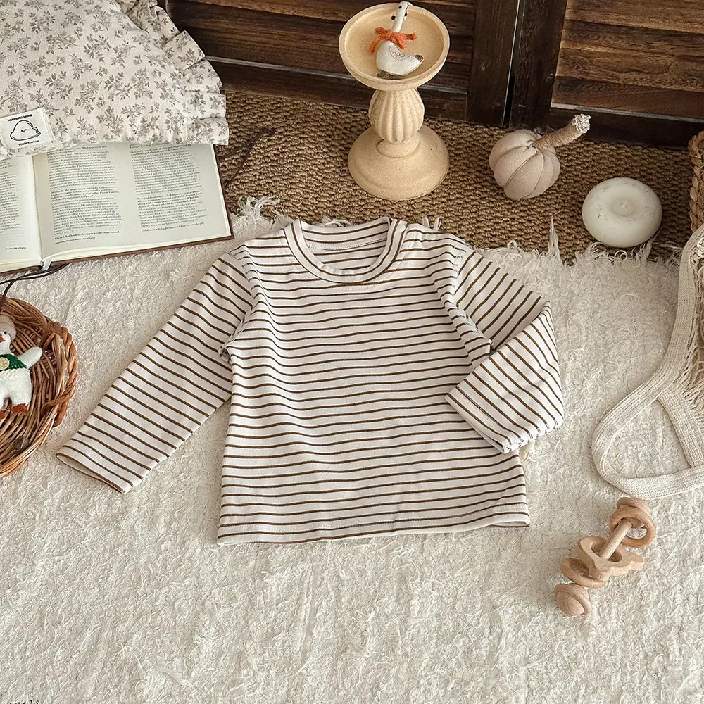 Children's Striped Thermal Top Winter Base Layer — feature 7