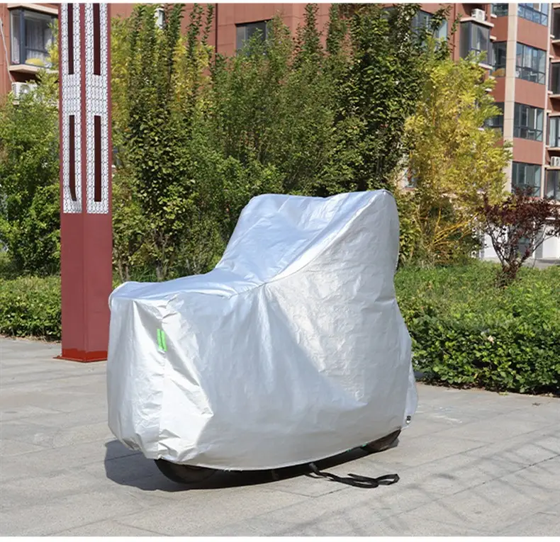 Motorcycle Rainproof Sunproof Cover Green Camo 600 — feature 10