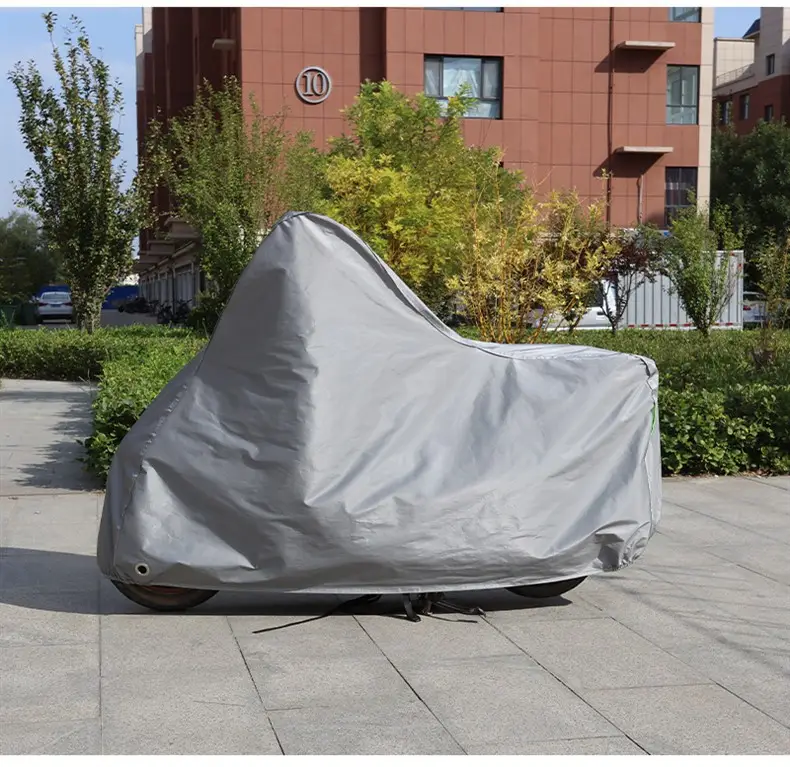 Motorcycle Rainproof Sunproof Cover Green Camo 600 — feature 13