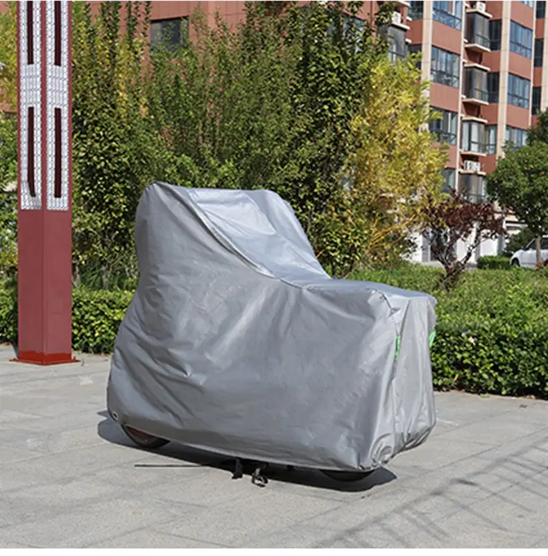 Motorcycle Rainproof Sunproof Cover Green Camo 600 — feature 14