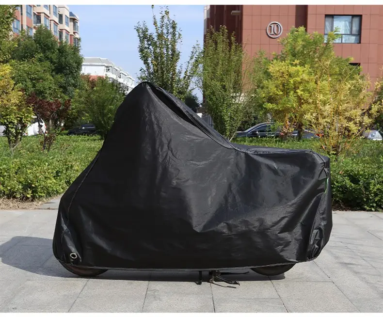 Motorcycle Rainproof Sunproof Cover Green Camo 600 — feature 17