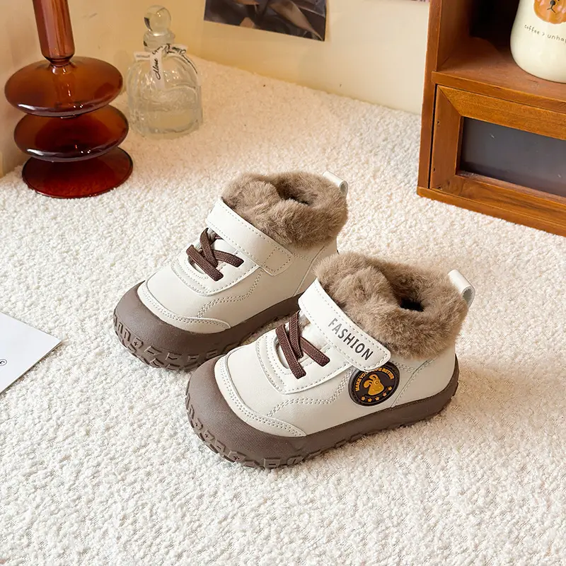 Baby Velvet Winter Sneakers Soft Soles Warm