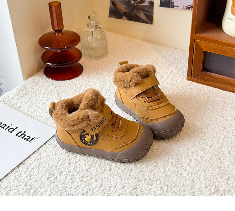 Baby Velvet Winter Sneakers Soft Soles Warm — feature 13