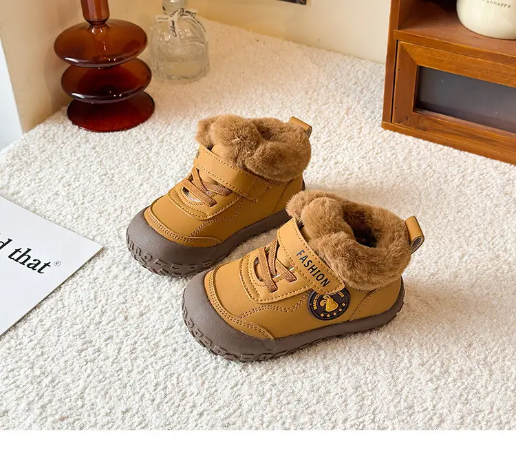 Baby Velvet Winter Sneakers Soft Soles Warm — feature 17