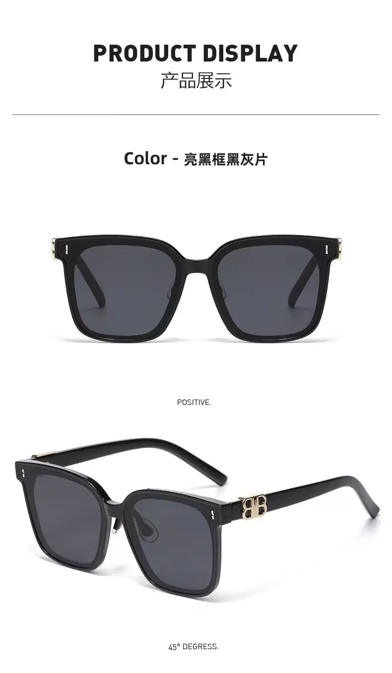 Gm High-End Sunglasses for Women Large Frame UV Protection Driving Sunglasses — feature 10