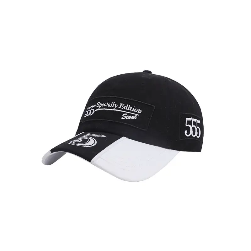 2026 Letter Embroidered Women Hip Hop Cap Black White - Image 7