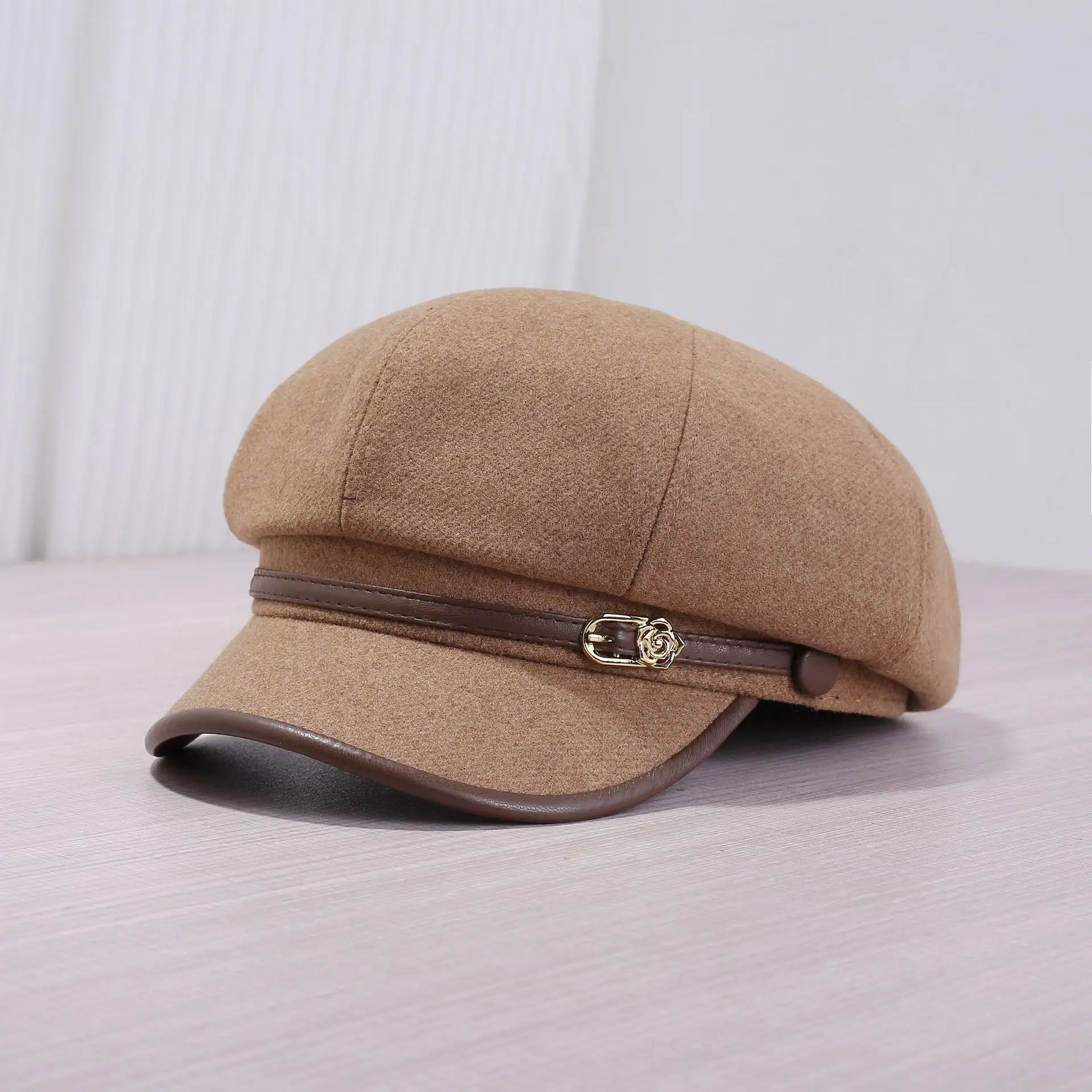 British Duckbill Hat for Men Autumn Winter Wide Bristle - Image 3