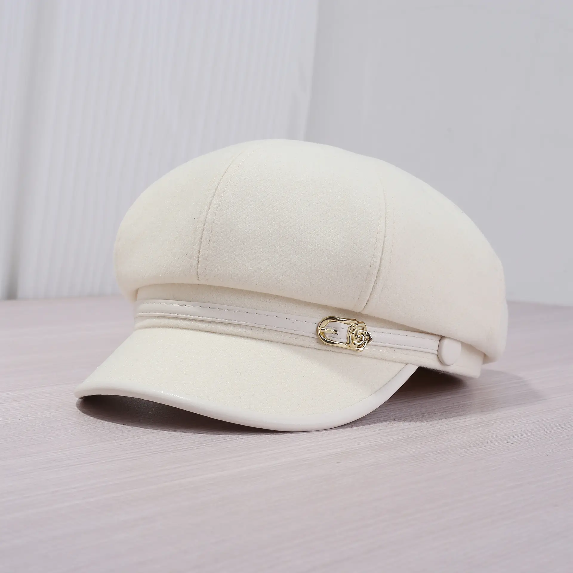 British Duckbill Hat for Men Autumn Winter Wide Bristle - Image 2
