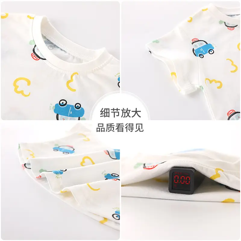 2025 Cotton Baby T-Shirt Frog Print Short Sleeve - Image 10