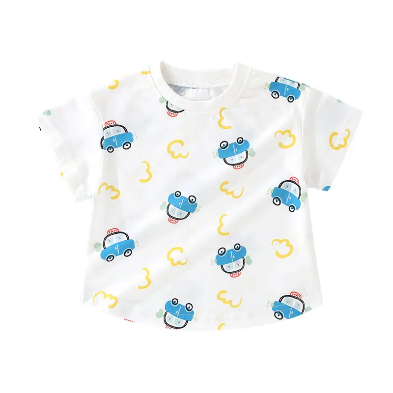 2025 Cotton Baby T-Shirt Frog Print Short Sleeve - Image 11