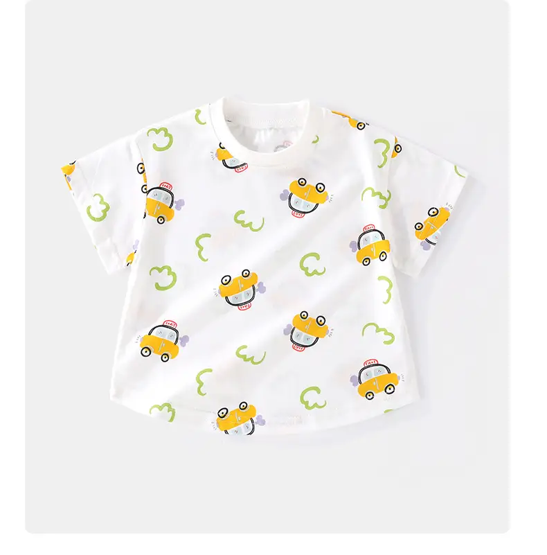2025 Cotton Baby T-Shirt Frog Print Short Sleeve โ feature 9