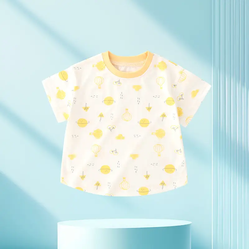 2025 Cotton Baby T-Shirt Frog Print Short Sleeve - Image 2