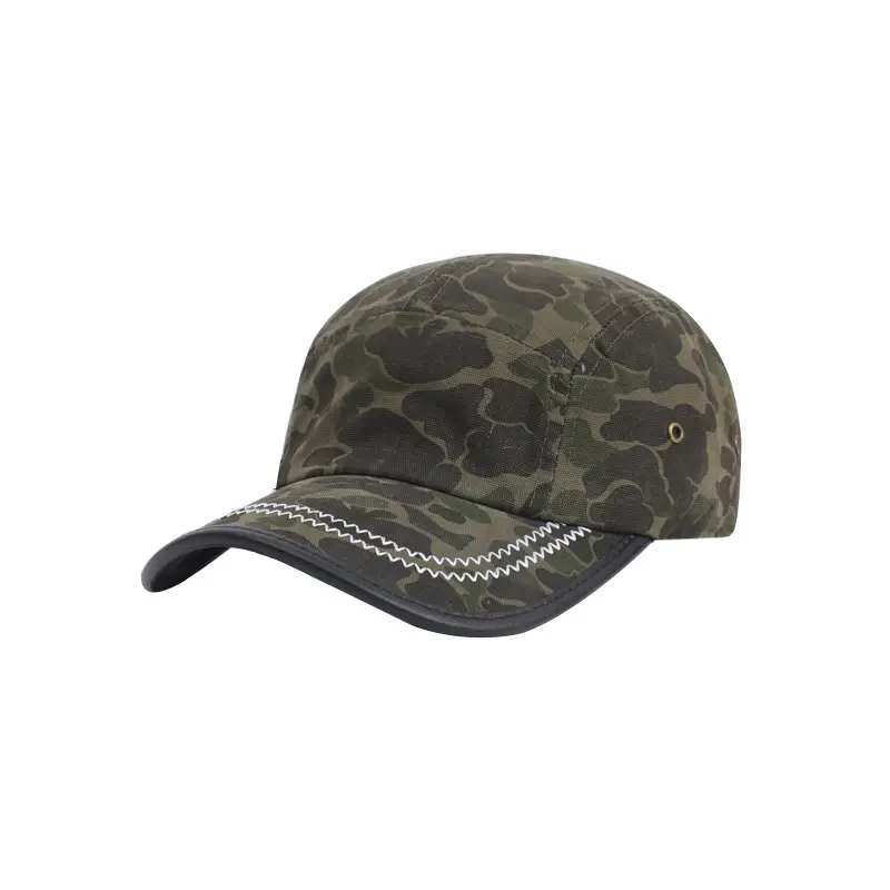 Retro Camouflage Duck Cap Light Gray Men's Baseball Cap - Image 10