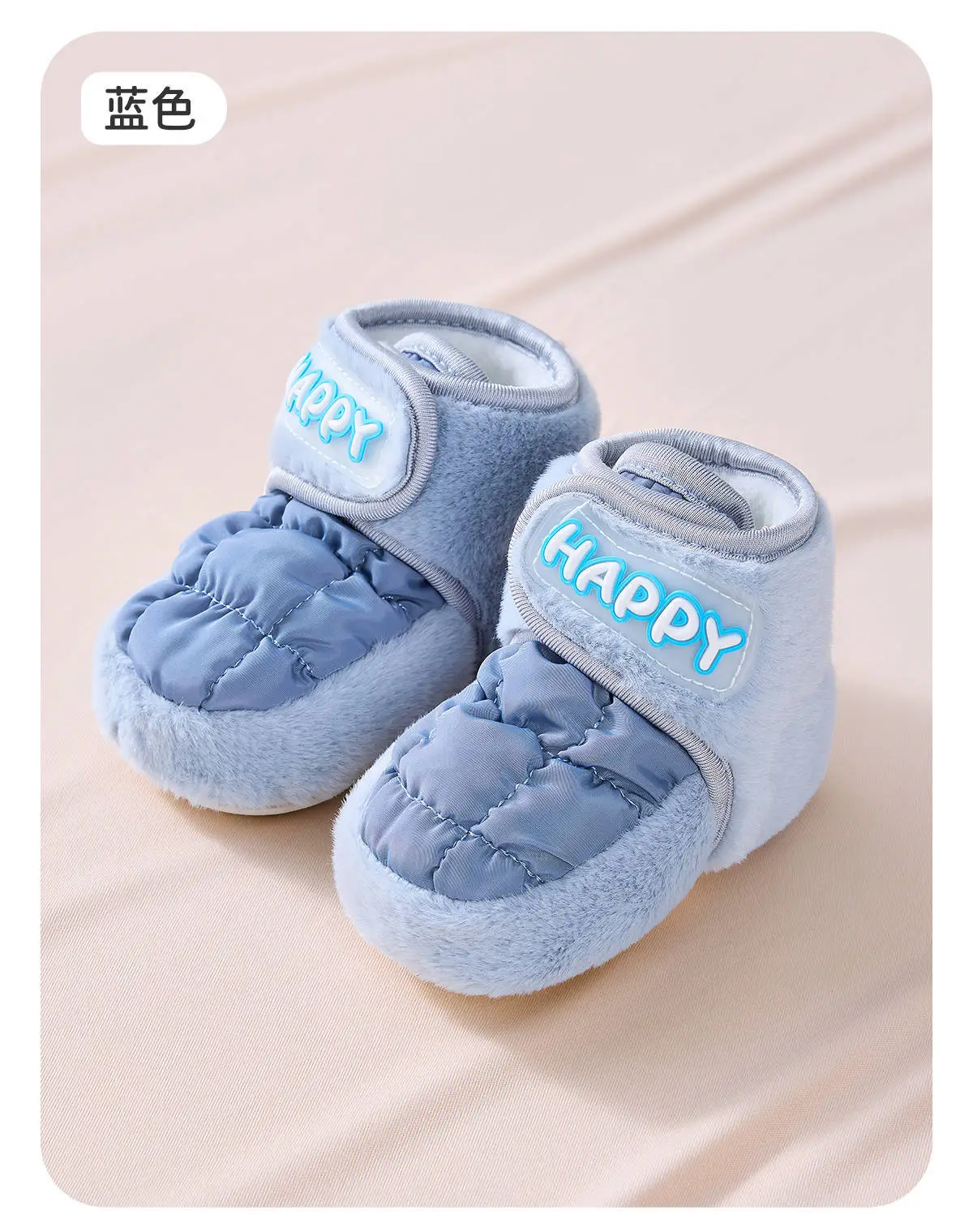 Pink Fleece Baby Shoes for Newborns Warm Winter — feature 18