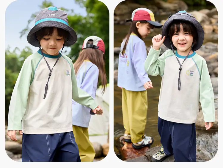 Kids Long Sleeve T-Shirt Sun Protective Spring Clothing — feature 18