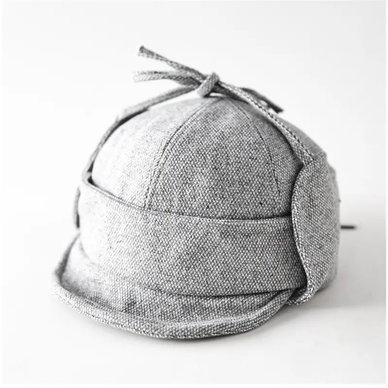 Men Winter Tie Ear Hat with Duckbill Cap