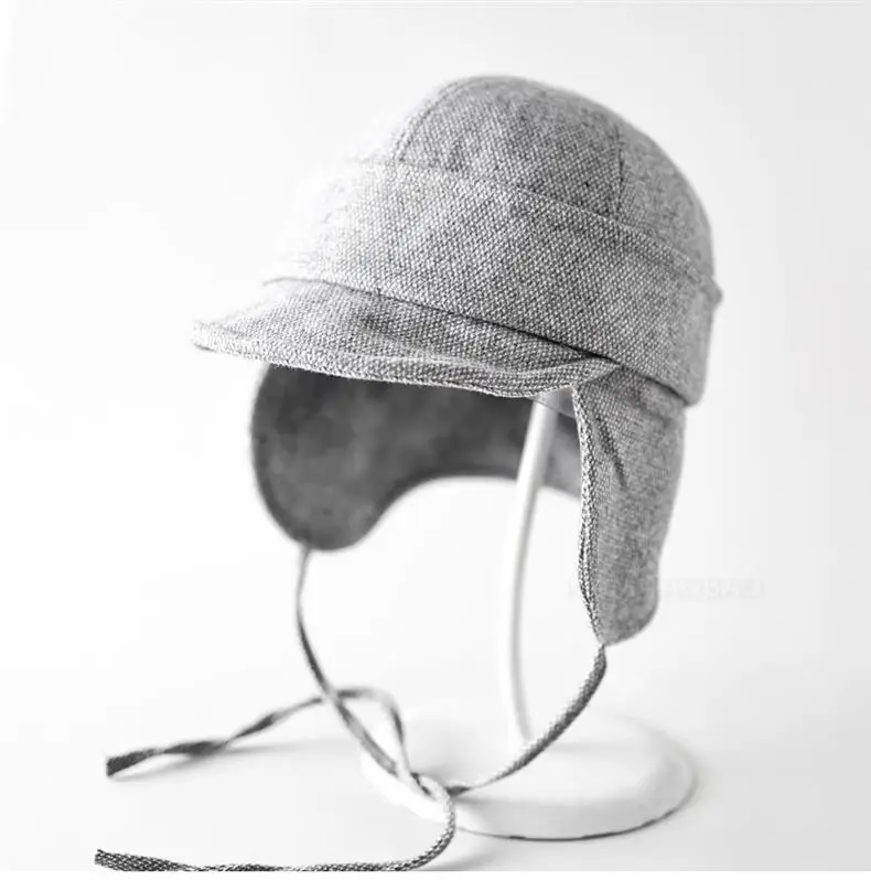 Men Winter Tie Ear Hat with Duckbill Cap — feature 10
