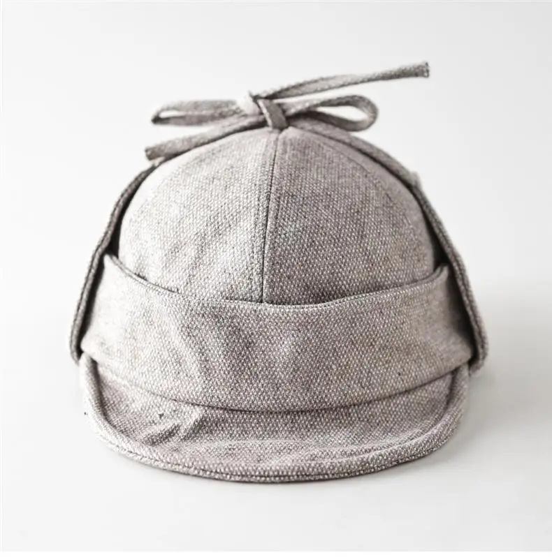 Men Winter Tie Ear Hat with Duckbill Cap — feature 8