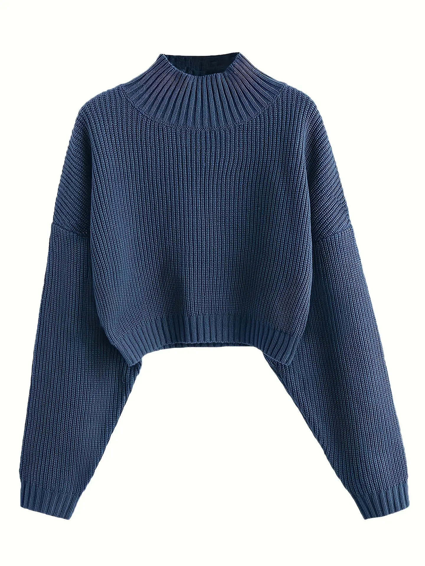 Pink Knitted Cropped Pullover Women's Shirt — feature 12