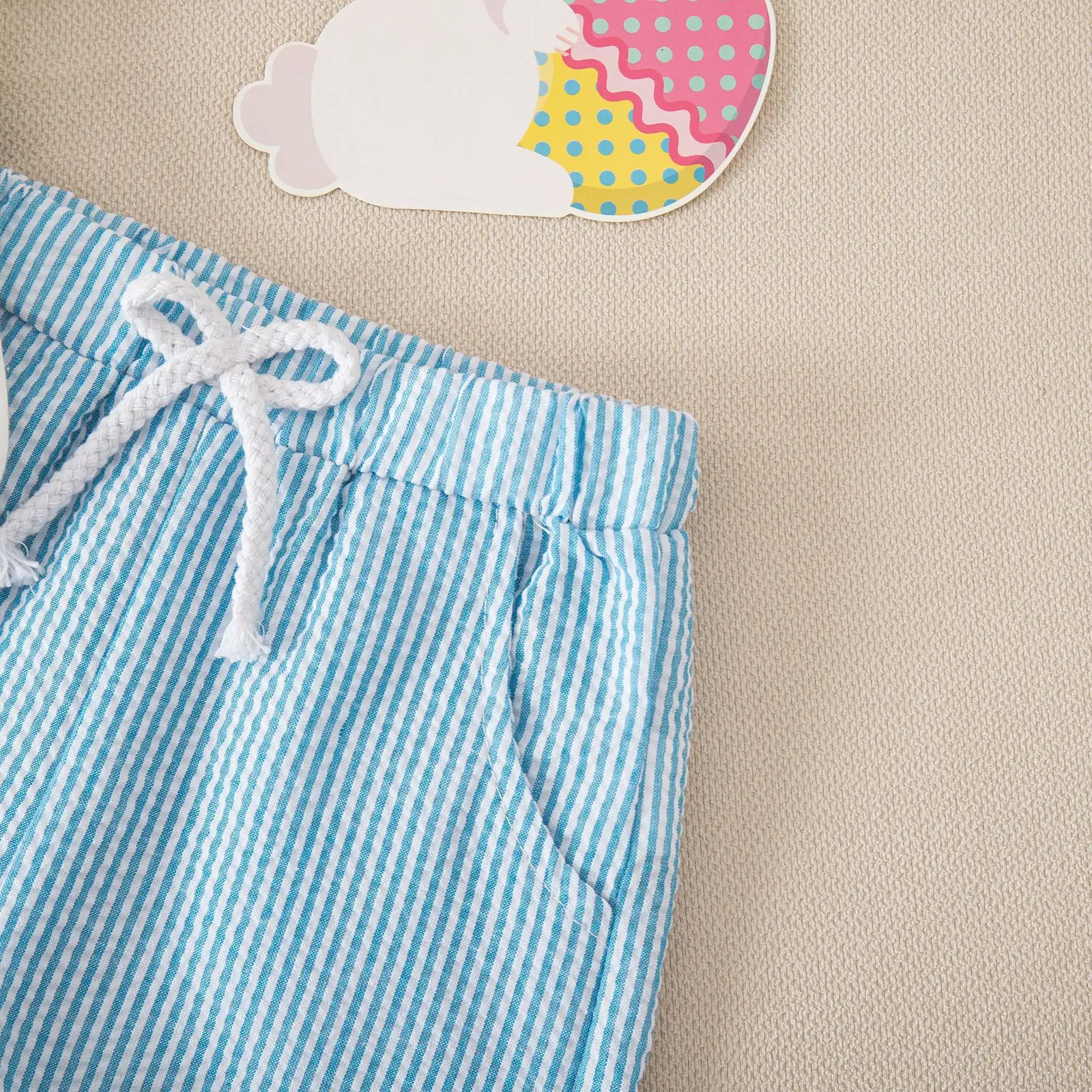 Foreign Trade Boys Easter Suit Carrot Embroidered Shorts Set — feature 10