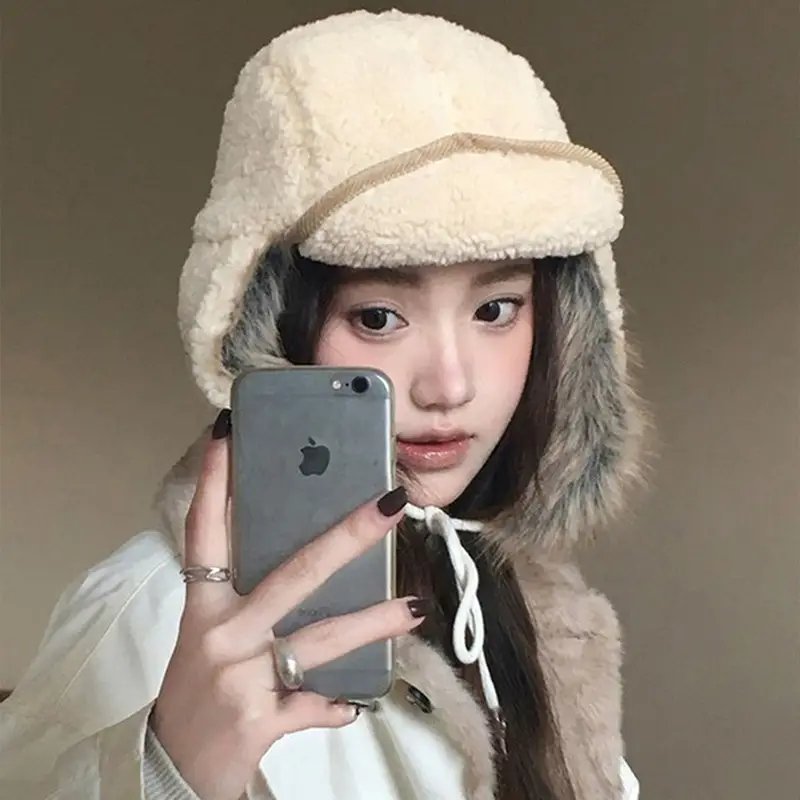 2025 Korean Retro Thunder Hat with Fleece Lined Ear Protection - Image 4