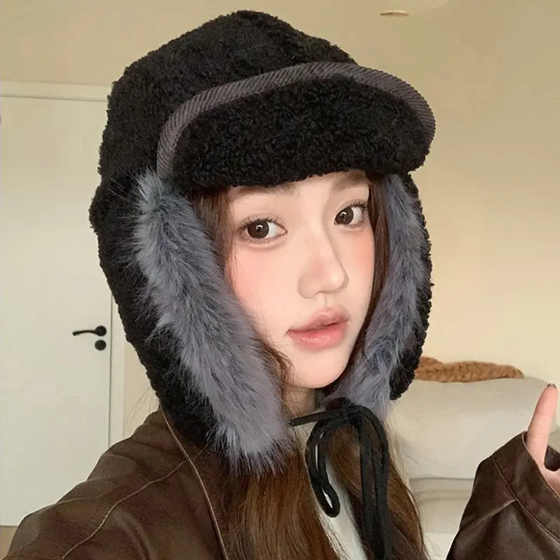 2025 Korean Retro Thunder Hat with Fleece Lined Ear Protection - Image 5