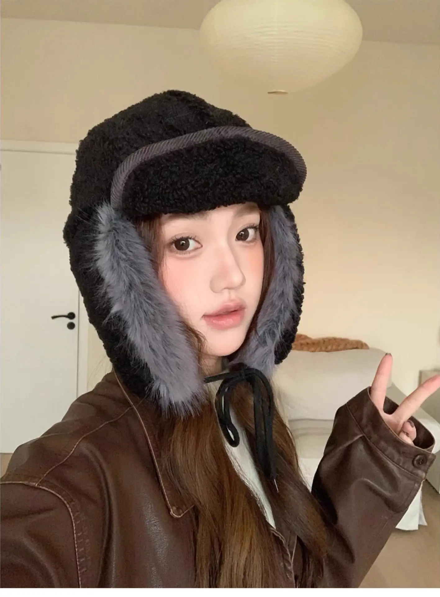 2025 Korean Retro Thunder Hat with Fleece Lined Ear Protection — feature 9