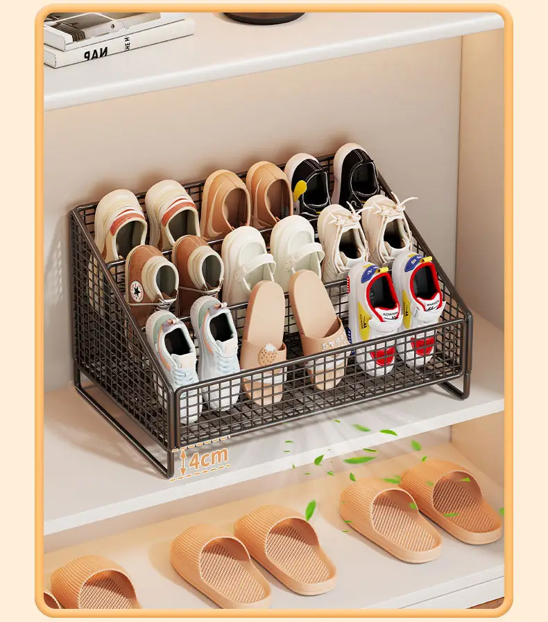 Metal Shoe Rack for Kids Room Storage 24cm x 22cm — feature 7