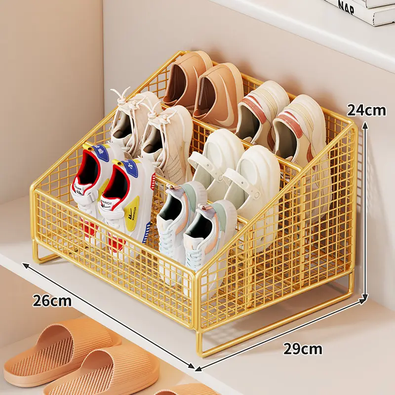 Metal Shoe Rack for Kids Room Storage 24cm x 22cm - Image 10