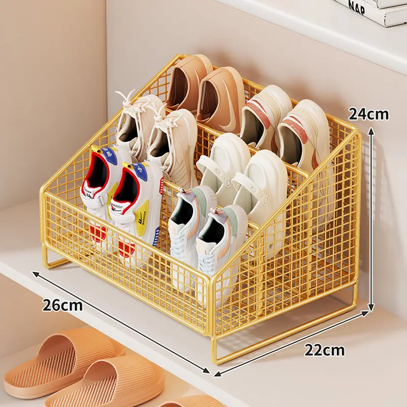 Metal Shoe Rack for Kids Room Storage 24cm x 22cm - Image 12
