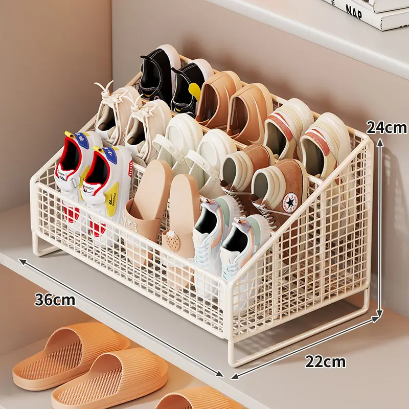 Metal Shoe Rack for Kids Room Storage 24cm x 22cm - Image 7