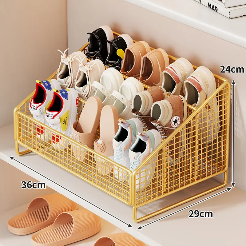 Metal Shoe Rack for Kids Room Storage 24cm x 22cm - Image 9