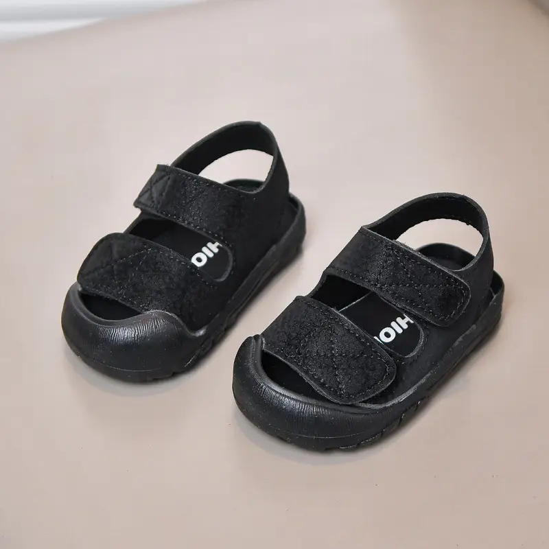 Baby Sandals Beige Toe Cap Soft Soled