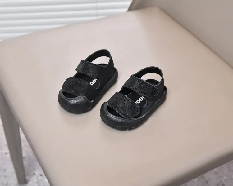 Baby Sandals Beige Toe Cap Soft Soled — feature 2