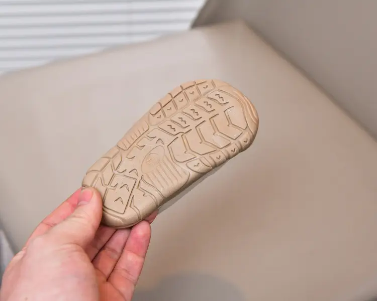 Baby Sandals Beige Toe Cap Soft Soled — feature 21