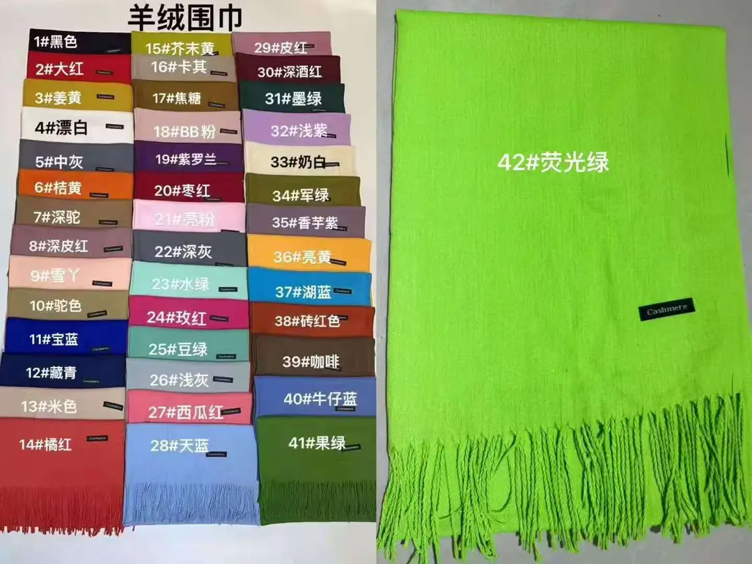 2026 Autumn/Winter Cashmere Gift Red Scarf with Logo, Annual Meeting Red Scarf, Shawl, Neck Warmer with Printed Text and Embroidery Wholesale — feature 1