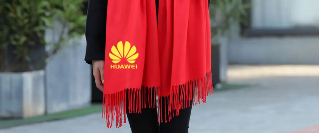 2026 Autumn/Winter Cashmere Gift Red Scarf with Logo, Annual Meeting Red Scarf, Shawl, Neck Warmer with Printed Text and Embroidery Wholesale — feature 4