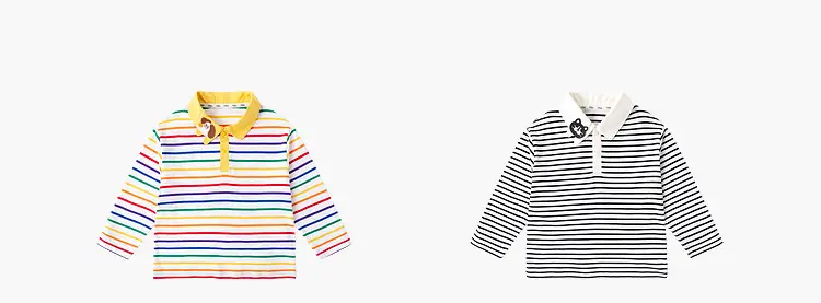 Duduja Kids Striped Cotton T-Shirt Spring — feature 16