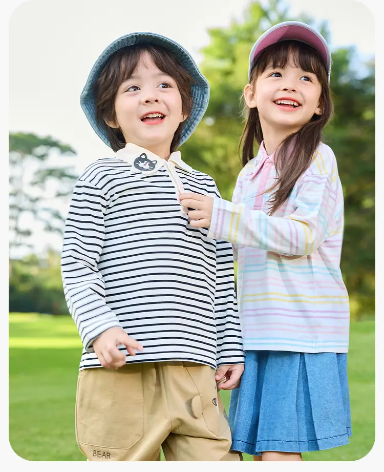 Duduja Kids Striped Cotton T-Shirt Spring — feature 21
