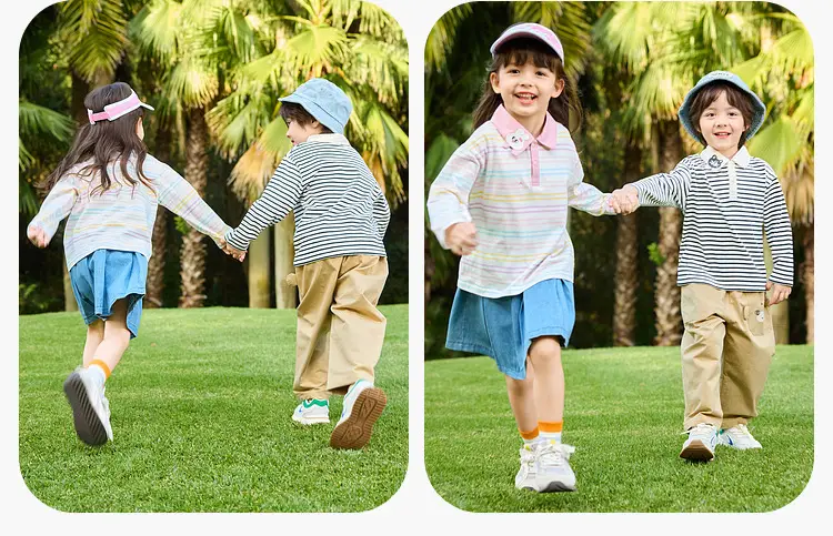 Duduja Kids Striped Cotton T-Shirt Spring — feature 22