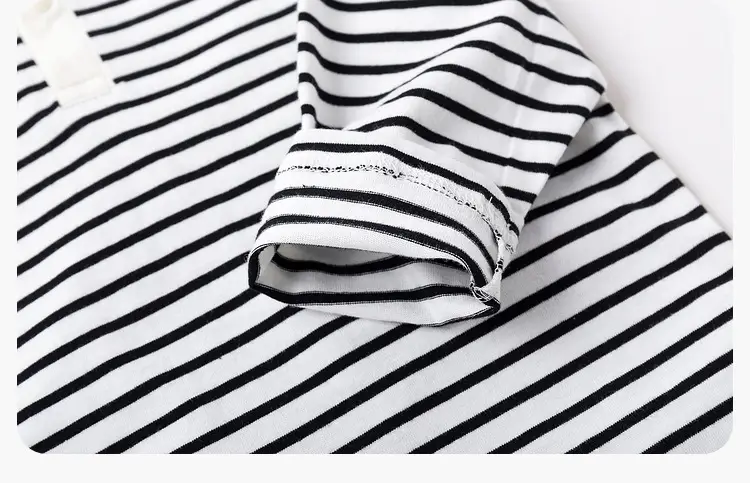 Duduja Kids Striped Cotton T-Shirt Spring — feature 32