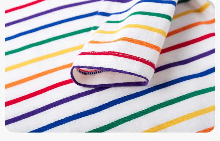 Duduja Kids Striped Cotton T-Shirt Spring — feature 36