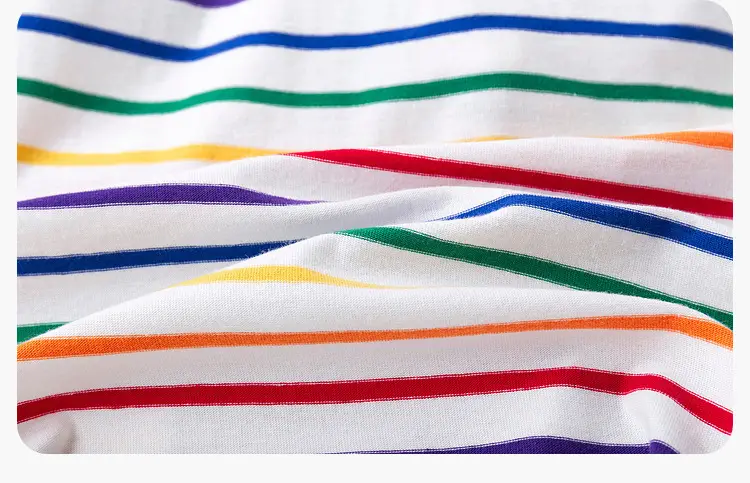 Duduja Kids Striped Cotton T-Shirt Spring — feature 38