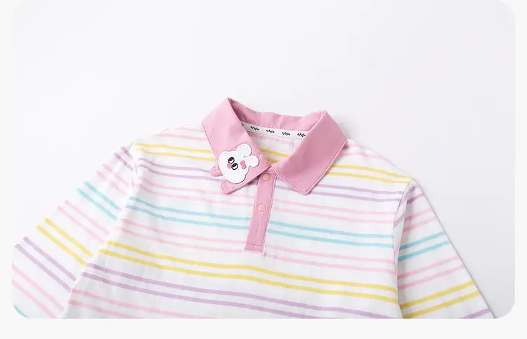 Duduja Kids Striped Cotton T-Shirt Spring — feature 39