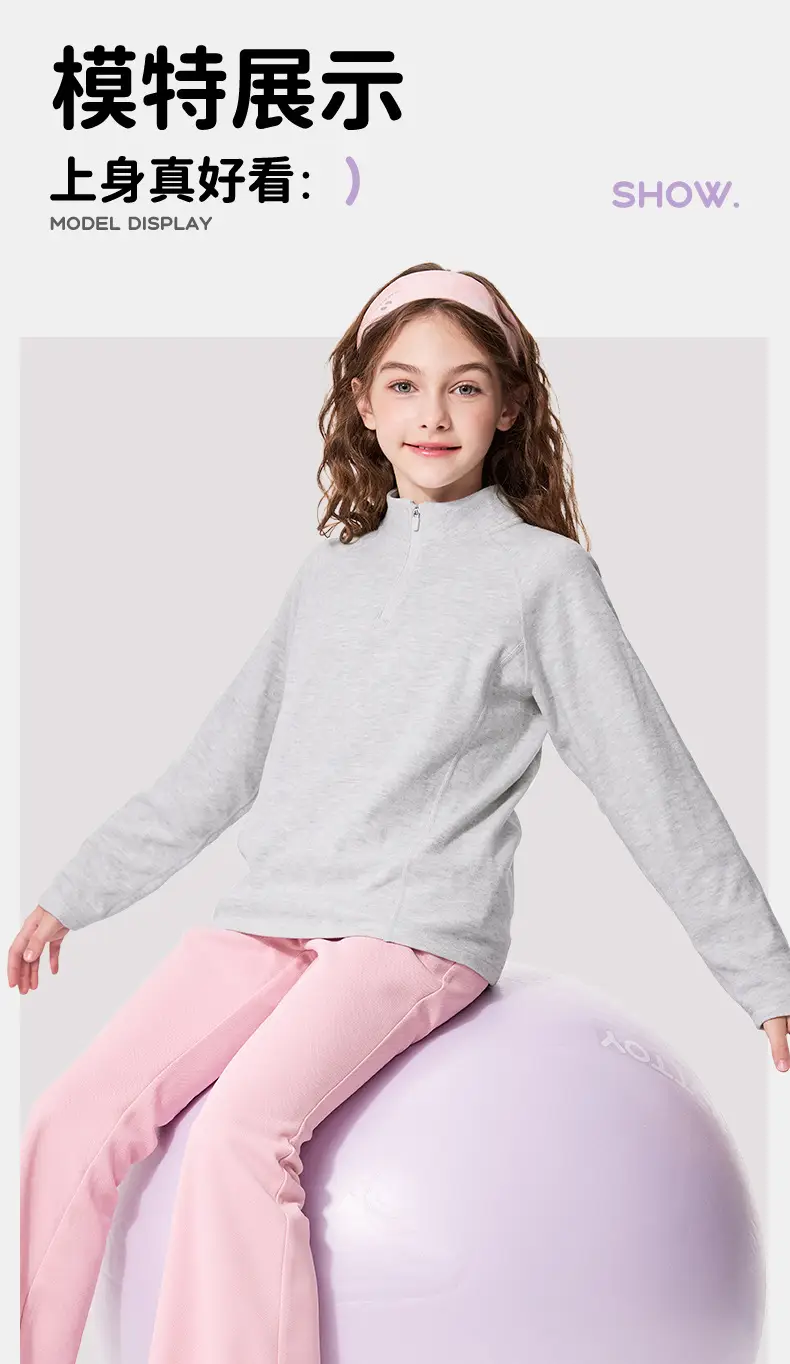 Children's Light Blue Long Sleeve T-Shirt for Boys — feature 17