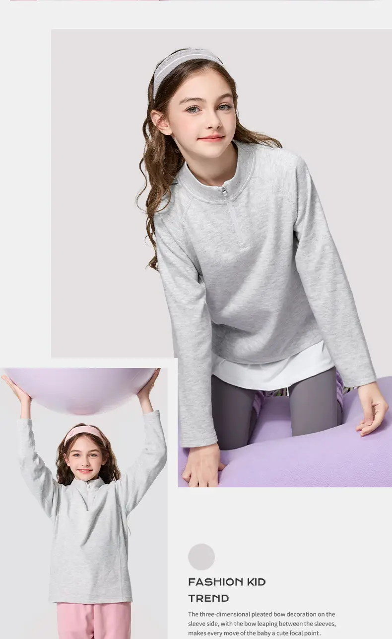 Children's Light Blue Long Sleeve T-Shirt for Boys — feature 18