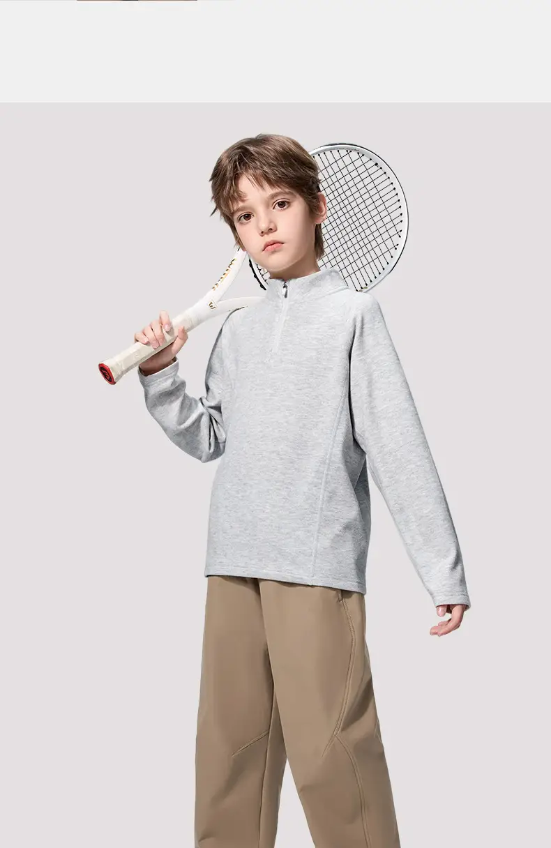 Children's Light Blue Long Sleeve T-Shirt for Boys — feature 20