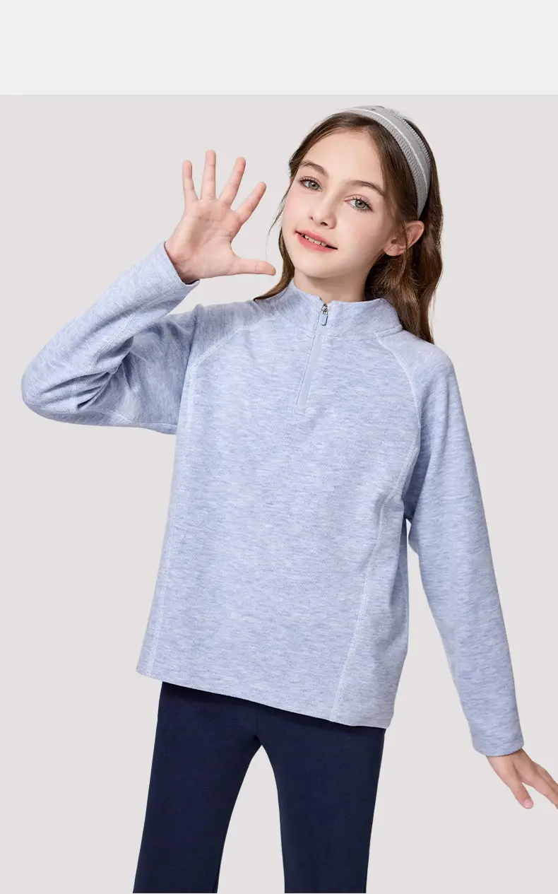 Children's Light Blue Long Sleeve T-Shirt for Boys — feature 25