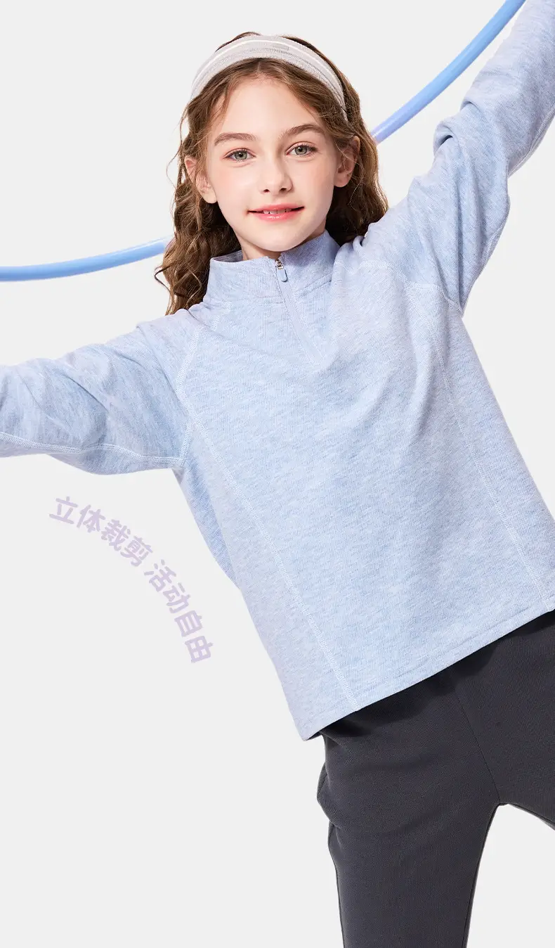 Children's Light Blue Long Sleeve T-Shirt for Boys — feature 9